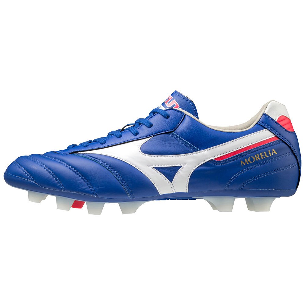 Damske Kopačky Mizuno Morelia II Elite Modre/Biele Vypredaj HRVB87621
